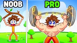 I Went NOOB to PRO in Roblox Gym League..