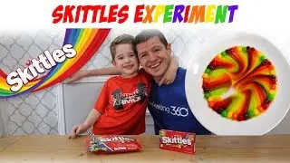 Skittles Experiment - Kids science experiment with Skittles - Skittles Rainbow STEM Activity