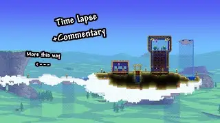 Floating Desert Island - Terraria Build Timelapse Commentary