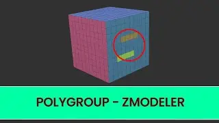 Polygroup - Polygon Action - ZModeler - ZBrush