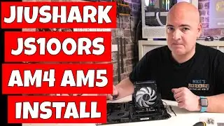 How To Install Jiushark JF100RS Crystal ARGB CPU Tower Cooler AMD AM4 AM5 Motherboards