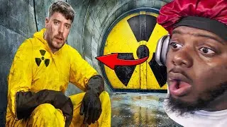 MY FIRST MRBEAST REACTION! | Survive 100 Days In Nuclear Bunker, Win $500,000