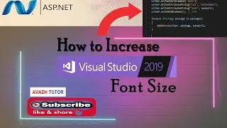 how to increase font size in visual studio 2019 | How to Change Font Size in Visual studio 2019