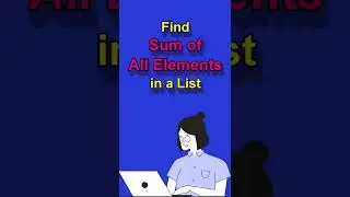 How to find the Sum of all Elements in a List │Python Program Demo