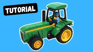 LEGO Tractor Tutorial - How to Build