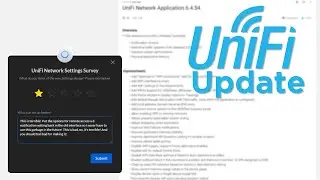 Unifi Update! LOTS of Changes! 6.4.54