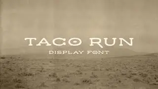 Taco Run Font Free Download