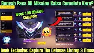 Capture Defense Airdrop 3 Times Complete | FF Mission Capture Defence 3 Times | Booyah Pass Mission