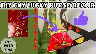 🧧👛 How to make DIY CNY lucky purse decor using a red packet | Ang pao lucky purse decoration (EASY)