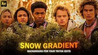 Snow gradient Overlay background for edits ;after effects