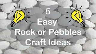 5 Easy Crafts made from Rocks, Pebbles & Stones | Pebble Crafts | @CraftStack