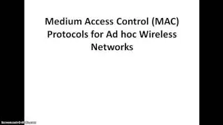 Wireless Mac Protocol