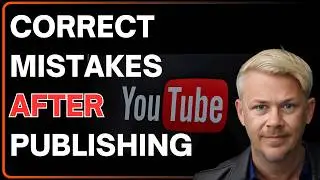 Add Corrections to a YouTube Video you've already published