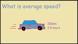 What is average speed with example 200 km in 2.5 hours