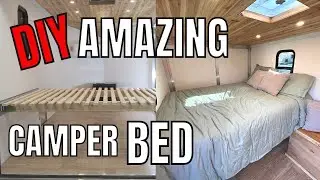 BUILDING A BED FOR A CARGO CAMPER Ep. 12