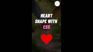 Heart ❤️ shape made with CSS - Dedicate to My youtube Family #shorts