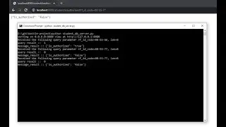 Arduino RFID Database Security System: Create the application that would interact with the database