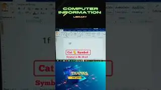 Cat 🐈 symbol in Ms word shortcut keys #shorts #stockmarket #computershortcuts #shortcutkeys