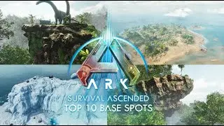 TOP 10 NEW BASE SPOTS FOR ARK SURVIVAL ASCENDED THE ISLAND