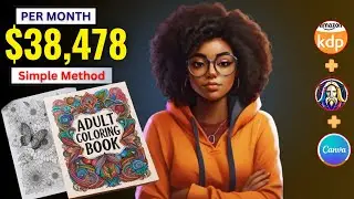 Use AI To Create An Adult KDP coloring Book Like A PRO | KDP Money-Making Tutorial 2024