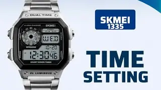 How To Setting Time SKMEI 1335 Dual-Time Watch