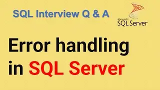 How to implement error handling in SQL Server