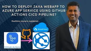 How to Deploy Java WebApp into Azure App Service using GitHub Actions CICD YAML Pipeline