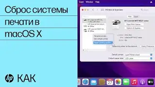 Сброс системы печати в Mac OS X | Принтеры HP | HP