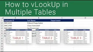 VLookup on Multiple Sheets in Excel