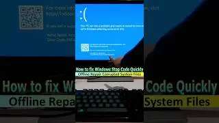 How to fix Windows Stop Code quickly 💻 #youtubeshorts #shortsvideo #shorts