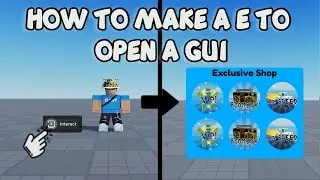 HOW TO MAKE A E TO OPEN A GUI 🛠️ Roblox Studio Tutorial