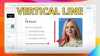 How to Add a Vertical Line at the Center of Google Slides
