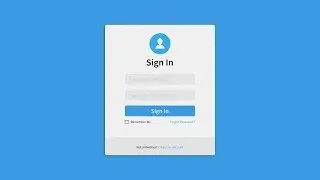 001 | How to Create Simple Login Form Blue Color UI Design - Gravit Designer to HTML & CSS