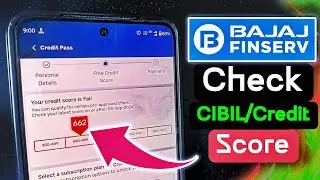 Bajaj finserv card CIBIL score check kese kare, how to check cibil score Bajaj EMI network card