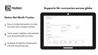 Notion Net Worth Tracker | How to track Net Worth in Notion