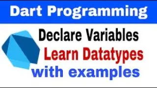 Dart Programming - Data Types And Variables