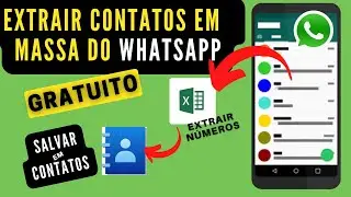 Como EXTRAIR CONTATOS não Salvos do WHATSAPP pra enviar mensagens em Massa | GRATUITO