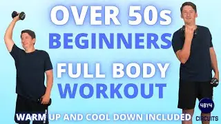 Over 50s Beginners | Full Body | Weights Workout | SIMPLE EXERCISES