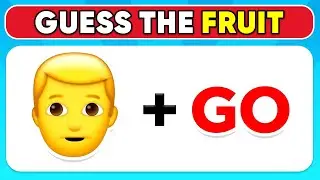 Guess The Fruit And Vegetable By Emoji? 🍒🍎 | Emoji Quiz