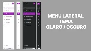 como HACER un MENU LATERAL en HTML CSS y JAVASCRIPT TEMA (OSCURO y CLARO) 😱