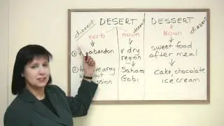 Confused Words - DESERT or DESSERT?