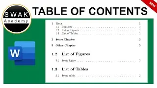 How to Make Table of Contents in Word