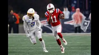 Tyquan Thornton - 39 yard run - New England Patriots vs Los Angeles Chargers - NFL Week 13 2023