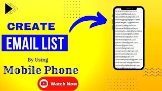 how to create email list by using mobile | how to build an email list | (email list building )