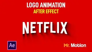 Logo animation | After effect tutorial | Netflix logo animation tutorial in after effect