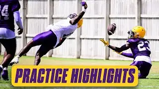 LSU Practice Highlights: Redzone passing + Bo Davis gets to work