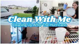 CLEAN WITH ME | AFTER HURRICANE IAN CLEANING AND STORM PREP TIPS | @RachPlusFive Homemaking