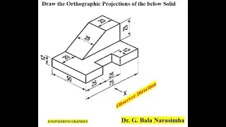 Isometric to Orthographic Projections 3 AutoCAD (3D Modelling)