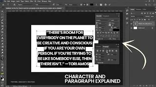 Text in Photoshop: Character and Paragraph Panels Explained