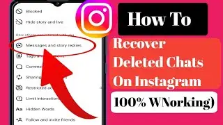 Recover Deleted Chats on Instagram  2024 Recovery delete Instagram messages